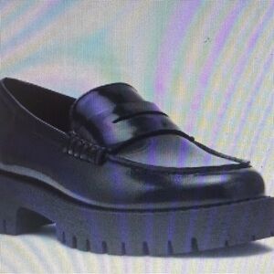 Black Platform Loafers by Steve Madden - 8.5